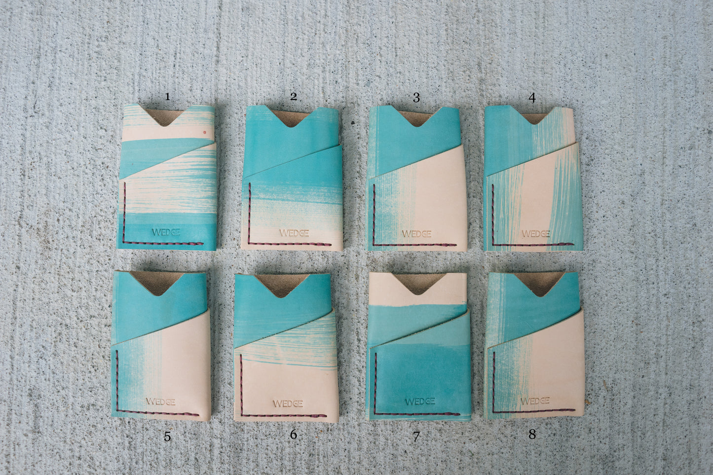 Limited - Hand Dyed Blue Turquoise Tricouni Card Holder